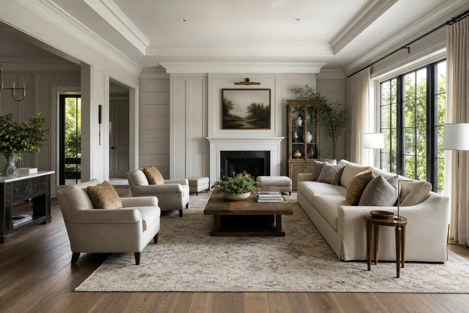 Interior remodeling with fresh drywall and painted trim in a Charlotte, NC home